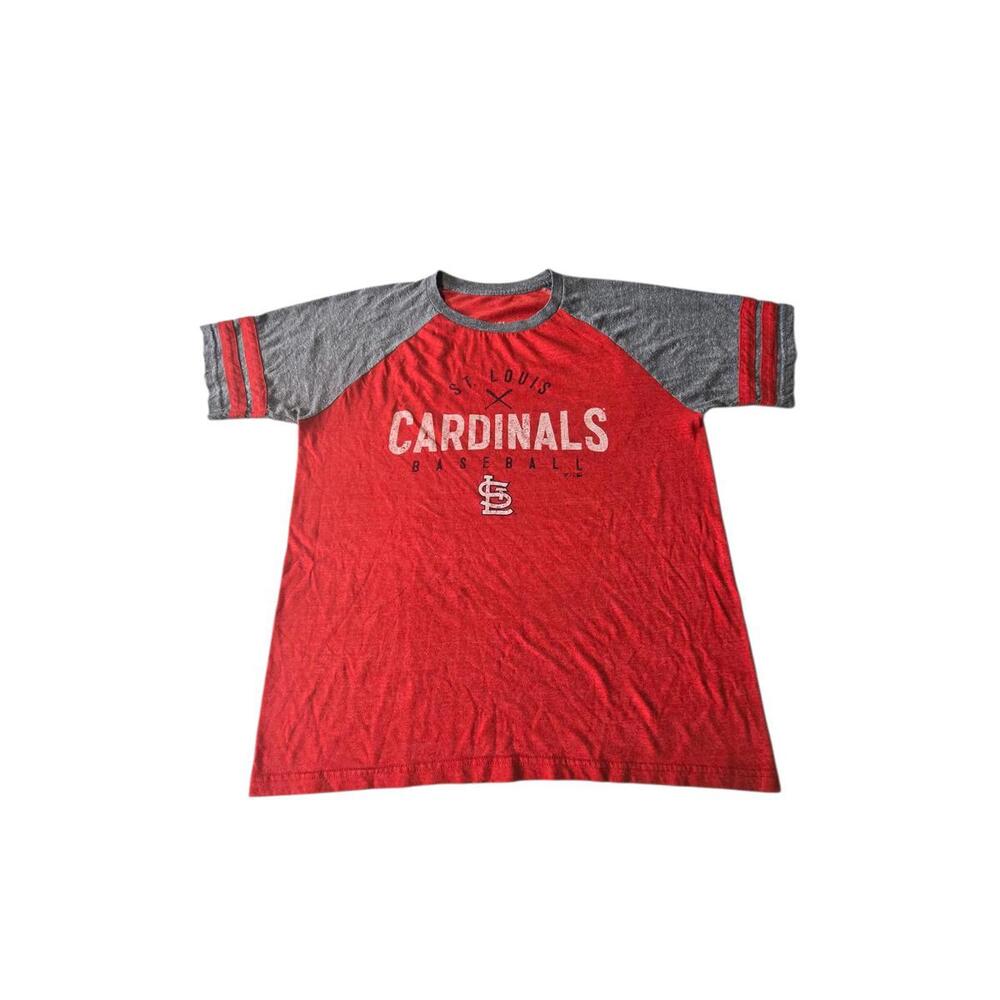 St. Louis Cardinals Baseball Raglan T-Shirt LG